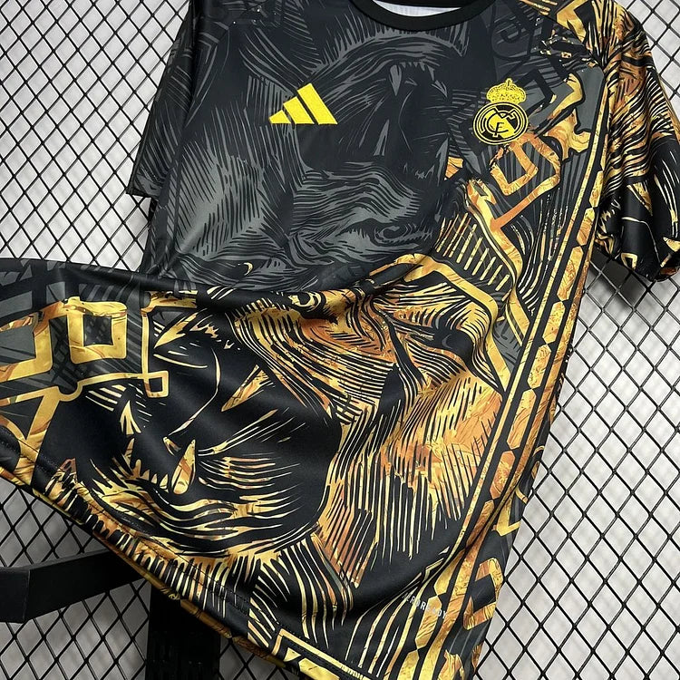 2024/25 Real Madrid Shirt - Tijger Speciale Editie Zwart
