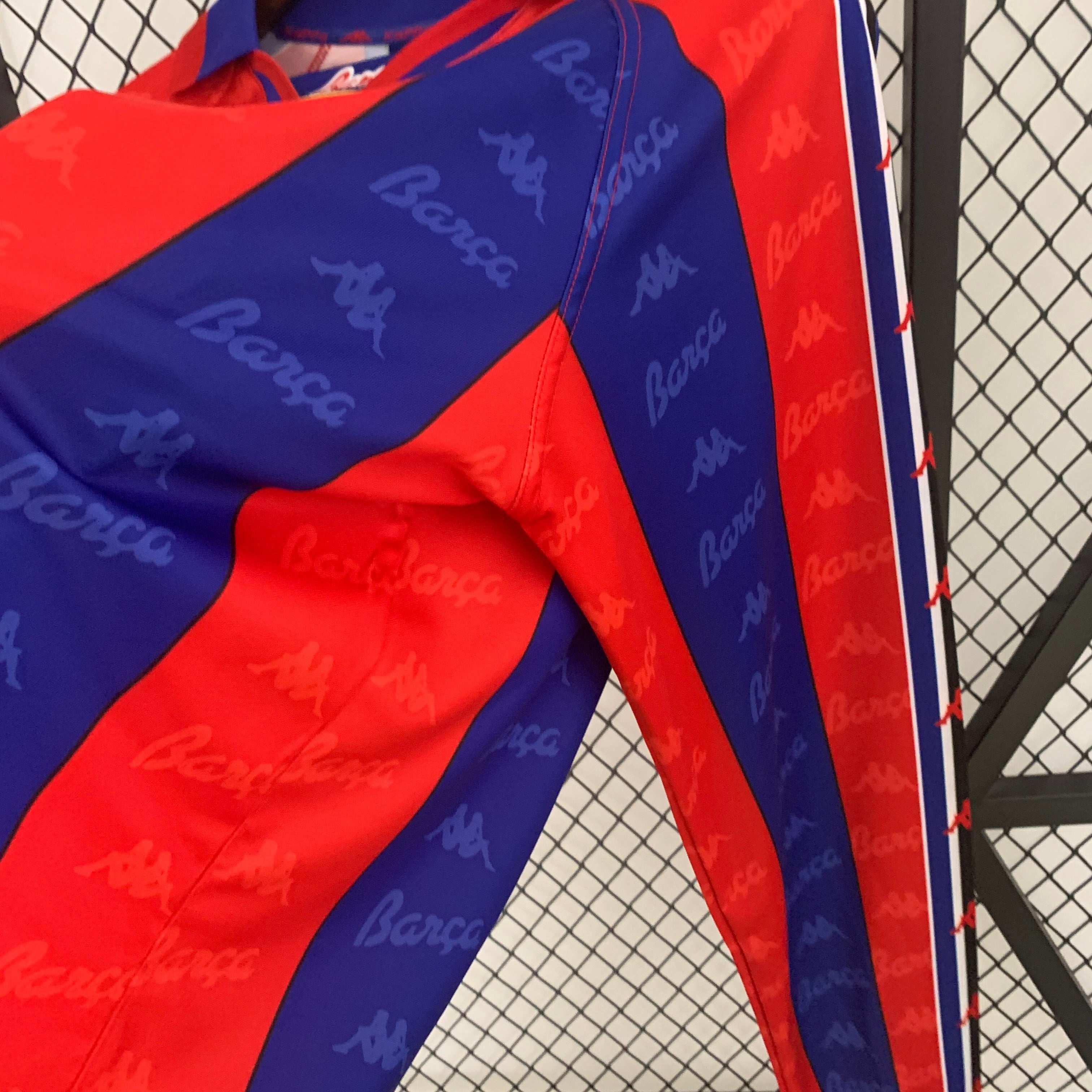 1996/1997 Barcelona Thuis Lange Mouwen Shirt