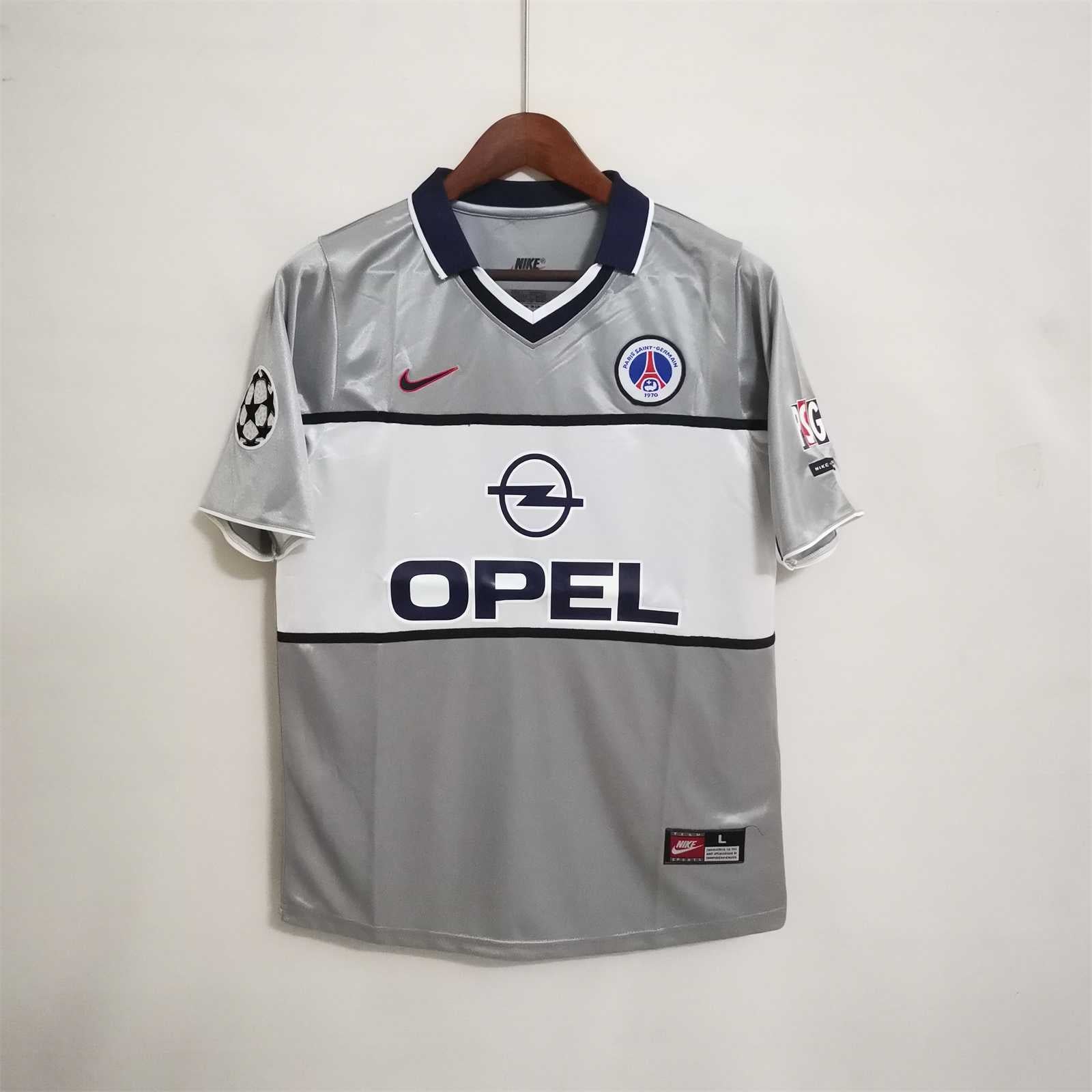 Camiseta retro de visitante del PSG Paris Saint Germain 2000