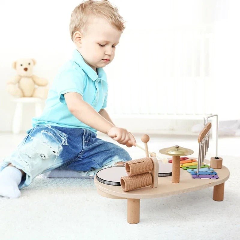 Set Toytune – Strumenti Musicali in Legno per Bambini – Xilofono e Apprendimento Precoce del Suono per Bambini piccoli