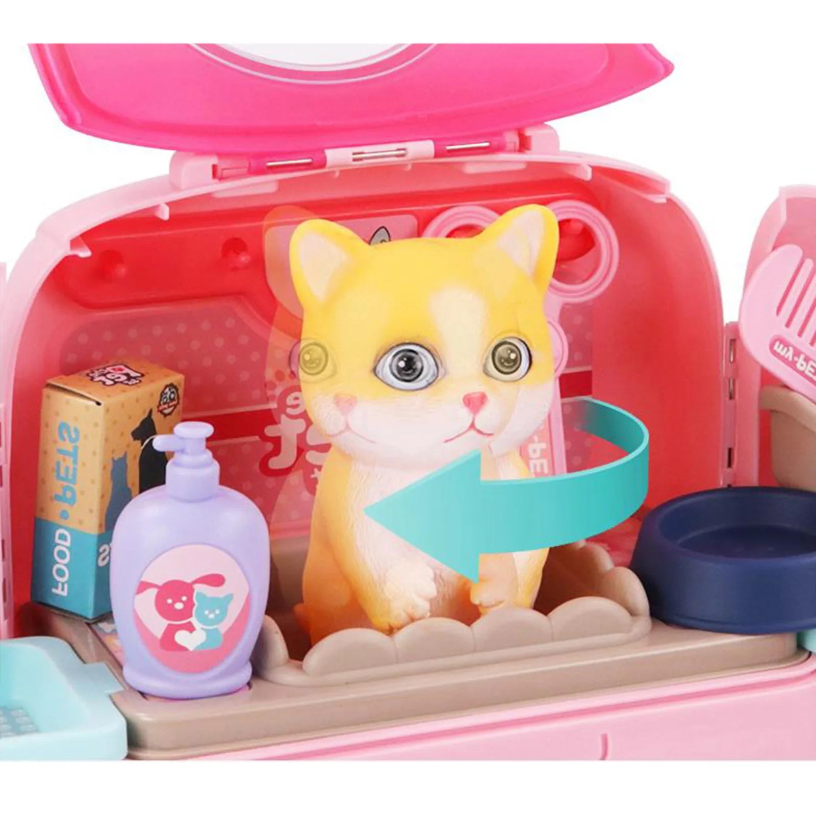Toyvet Playset – Portable Vet Role Play Set For Kids With Backpack And 16 Accessories
