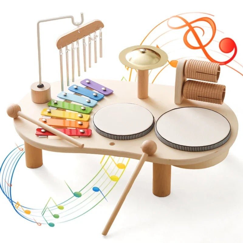 Set Toytune – Strumenti Musicali in Legno per Bambini – Xilofono e Apprendimento Precoce del Suono per Bambini piccoli