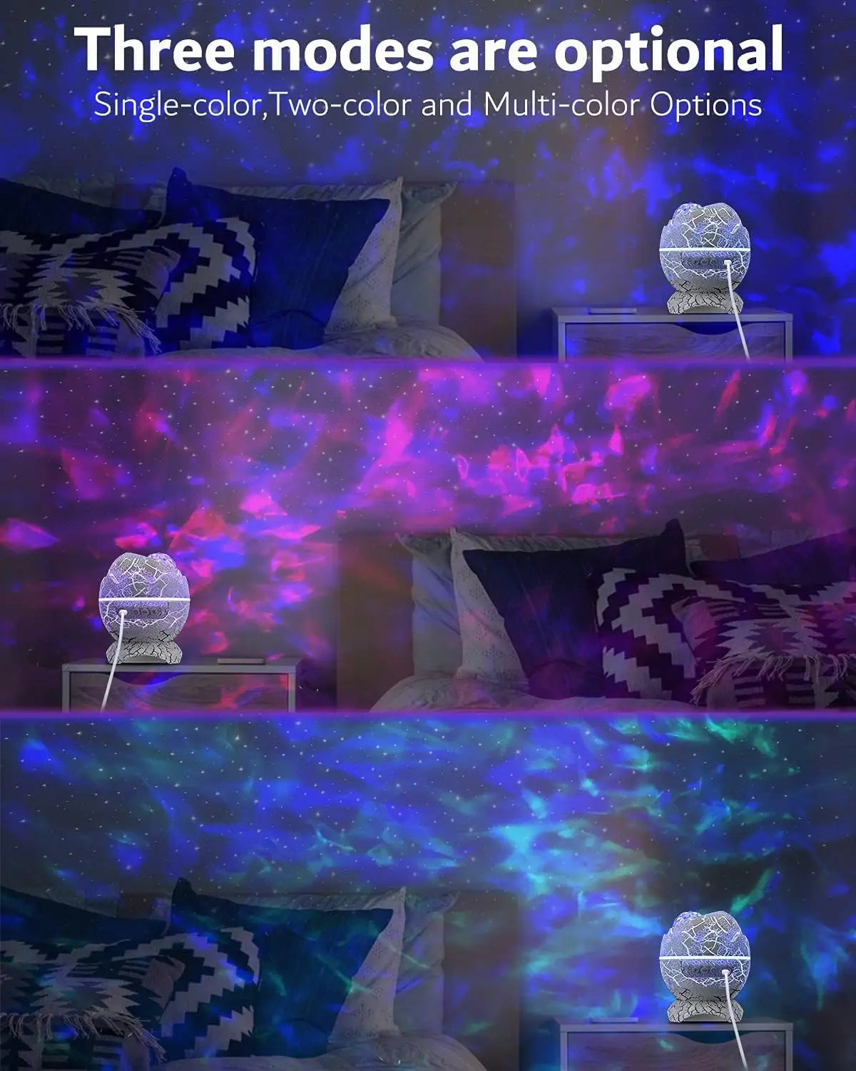 Dinoegg – Proiettore Magico di Stelle del Dinosauro per Notti da Sogno