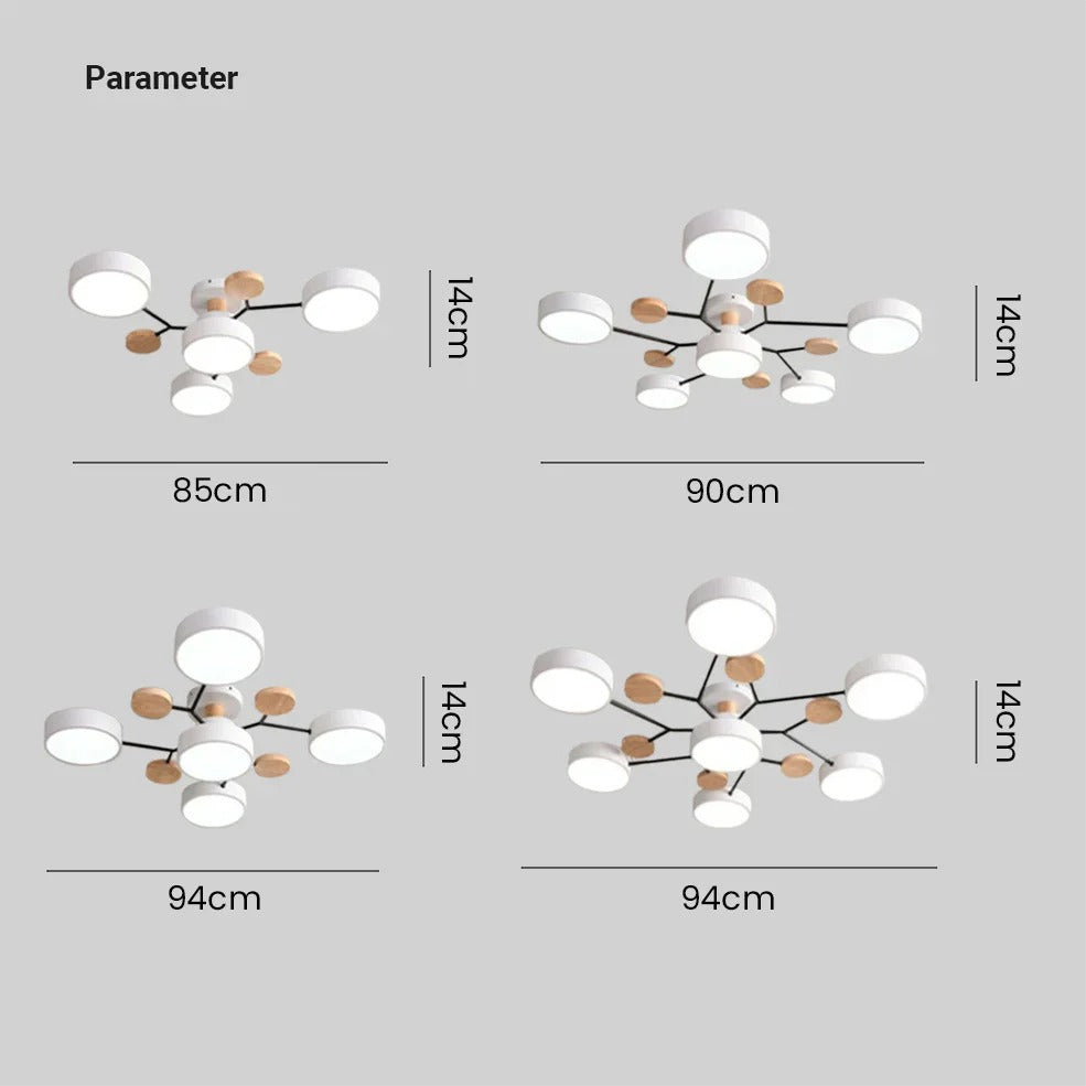 Lampada da soffitto moderna LED a plafone lampadario