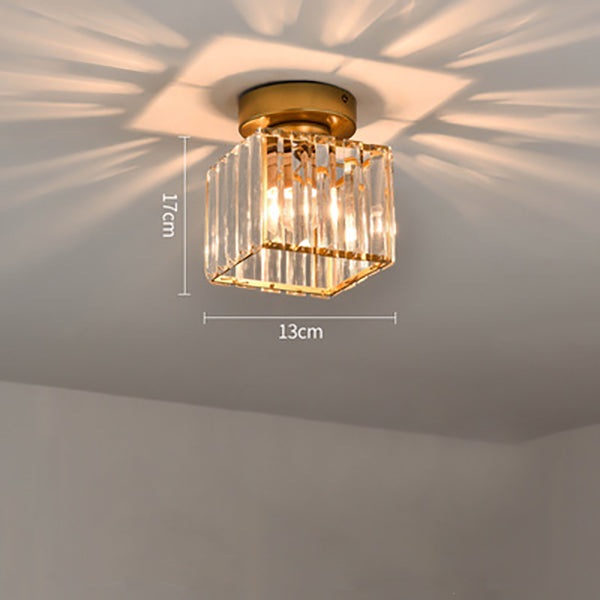 Minimalist Black Flush Mount Ceiling Light for Hallways & Small Spaces