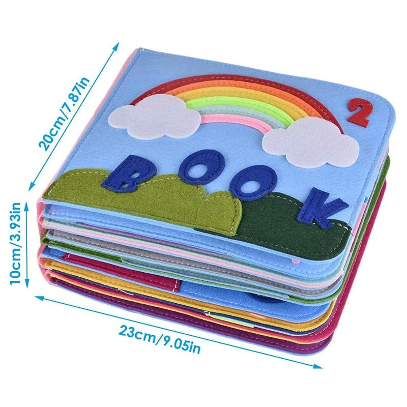 Toybook – Montessori Learning Book – 16 Interactive Stories For Creative, Screen-Free Learning Ages 2–5