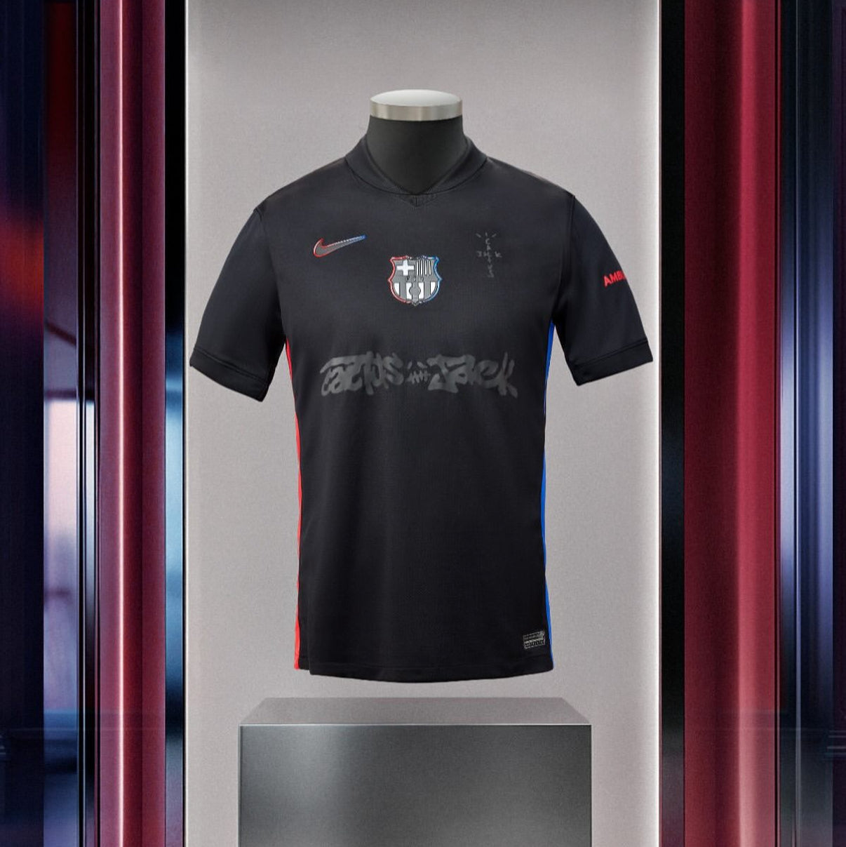 2025 FC Barcelona x Travis Scott Shirt - El Clasico Uitwedstrijd