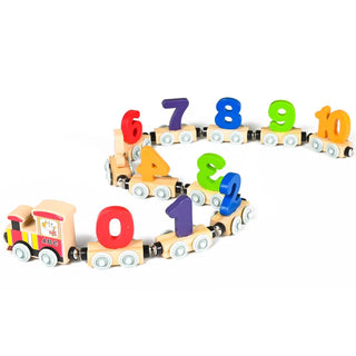 Toytrain – Magnetic Wooden Number Train For Early Learning And Creative Play