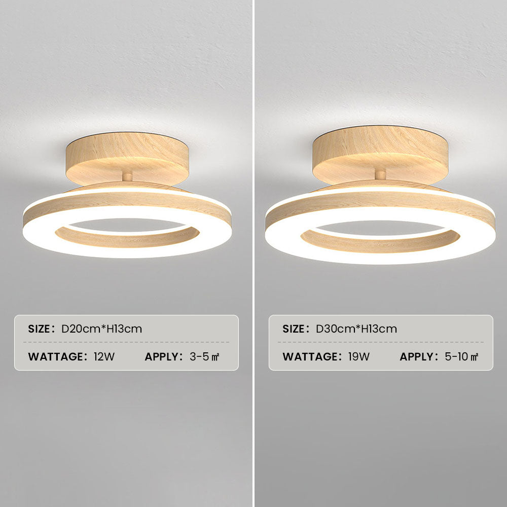 Sleek Round LED Ceiling Light for a Cosy, Modern Entrance