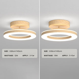 Sleek Round LED Ceiling Light for a Cosy, Modern Entrance