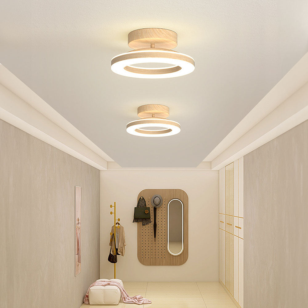Sleek Round LED Ceiling Light for a Cosy, Modern Entrance