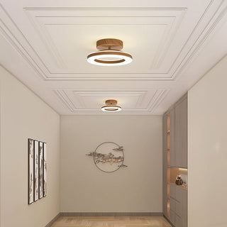 Sleek Round LED Ceiling Light for a Cosy, Modern Entrance