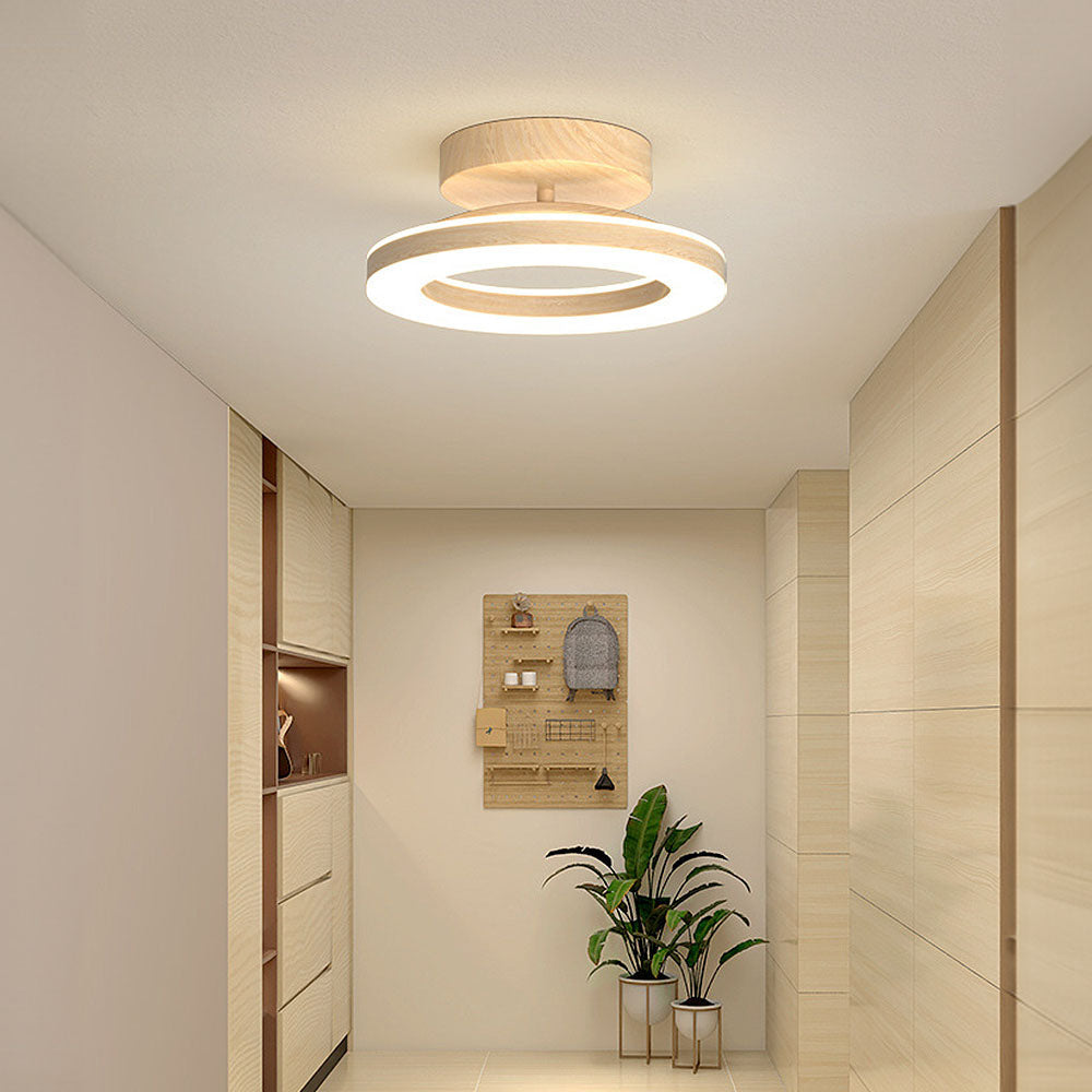 Sleek Round LED Ceiling Light for a Cosy, Modern Entrance