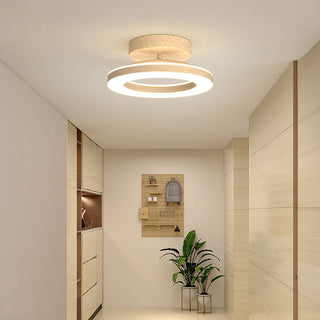 Sleek Round LED Ceiling Light for a Cosy, Modern Entrance