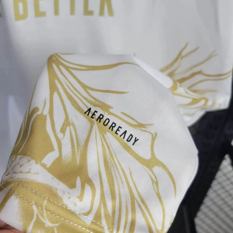 2024/25 Real Madrid Jersey - Dragon Special Edition White Gold