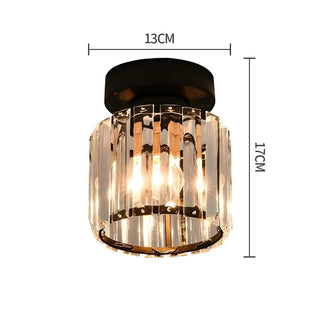 Minimalist Black Flush Mount Ceiling Light for Hallways & Small Spaces