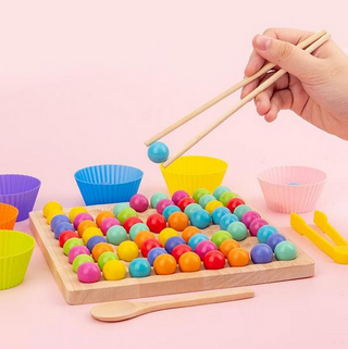 Kreativperlen – Montessori Holzperlenset für Feinmotorik &amp; Kreativität