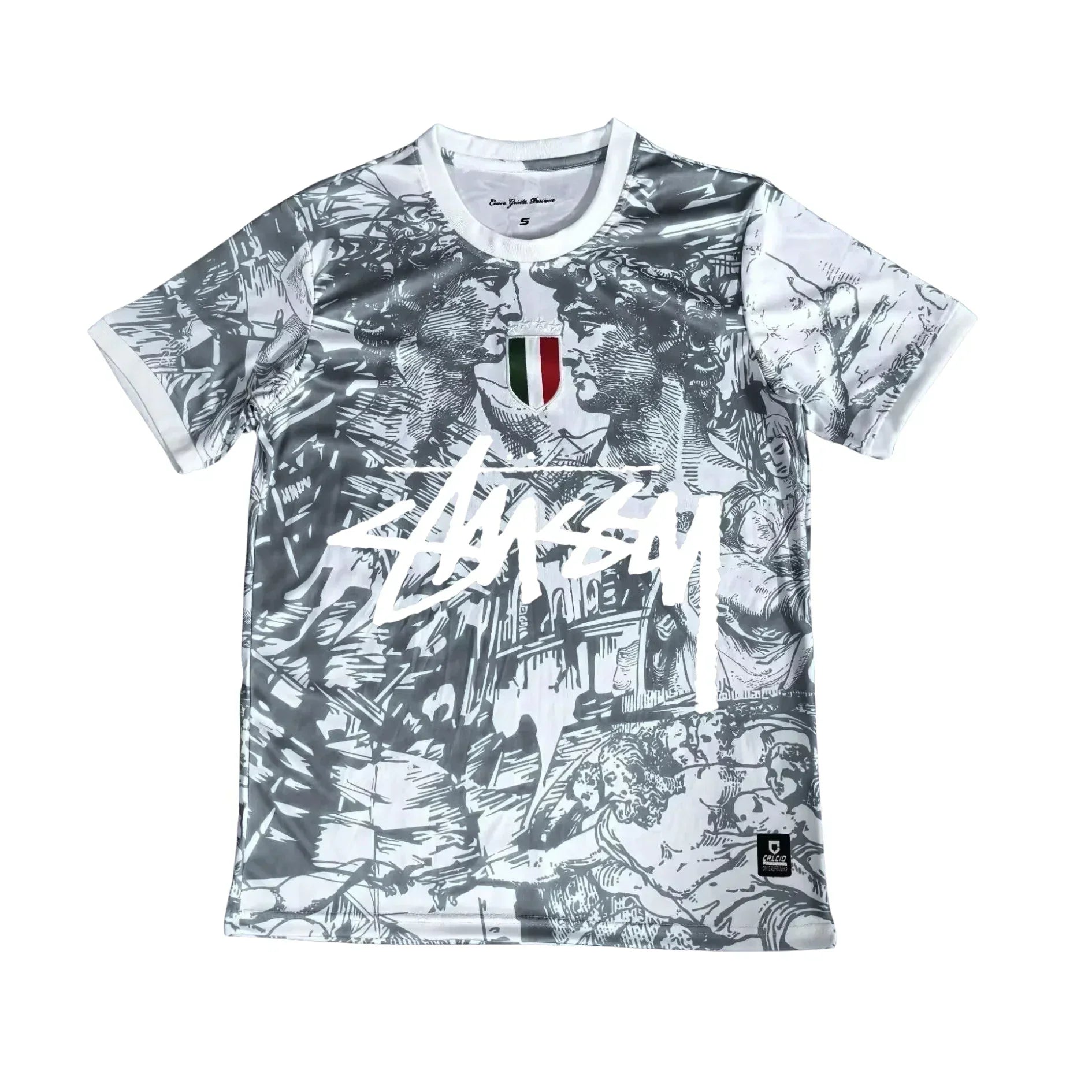 25/26 Italy Stussy Jersey - Grey Roman - Limited Edition