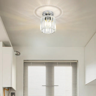 Minimalist Black Flush Mount Ceiling Light for Hallways & Small Spaces