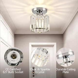 Minimalist Black Flush Mount Ceiling Light for Hallways & Small Spaces
