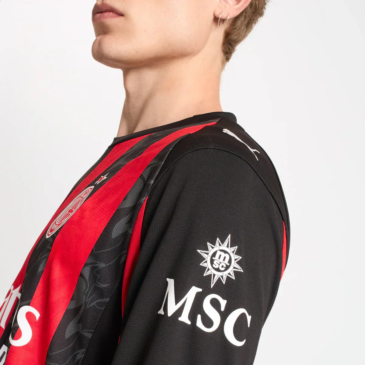 25/26 AC Milan Jersey - Home - Long Sleeve