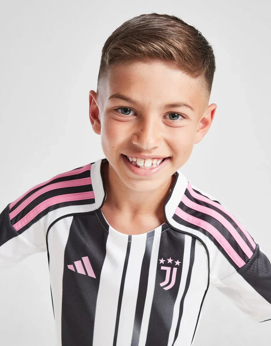 25/26 Juventus Kids Jersey - Home - No Sponsor
