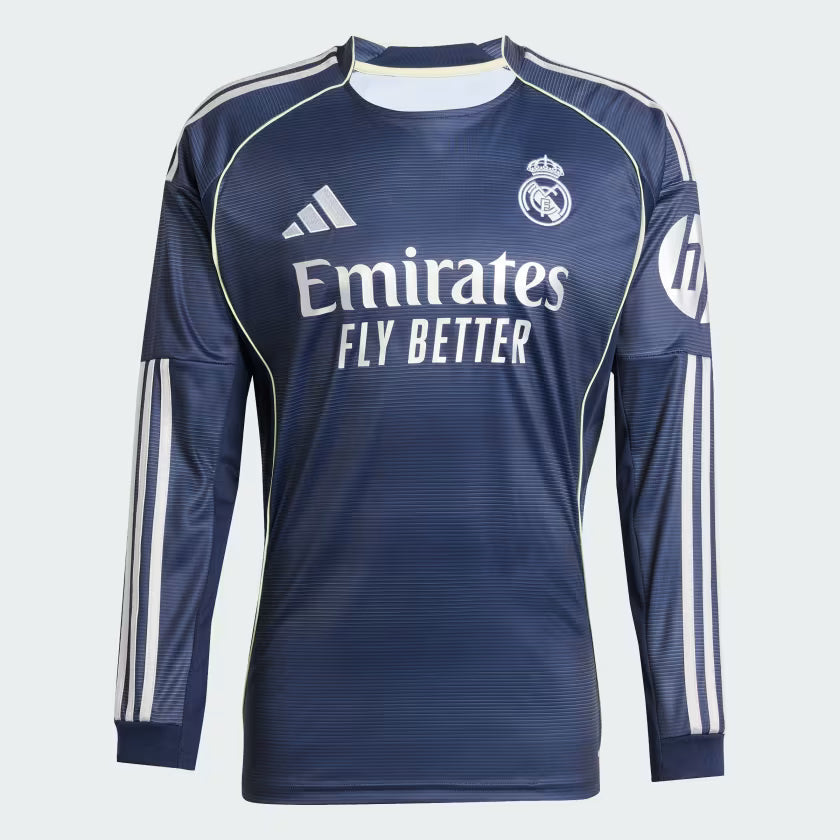 2025/26 Real Madrid Jersey - Away - Long Sleeve