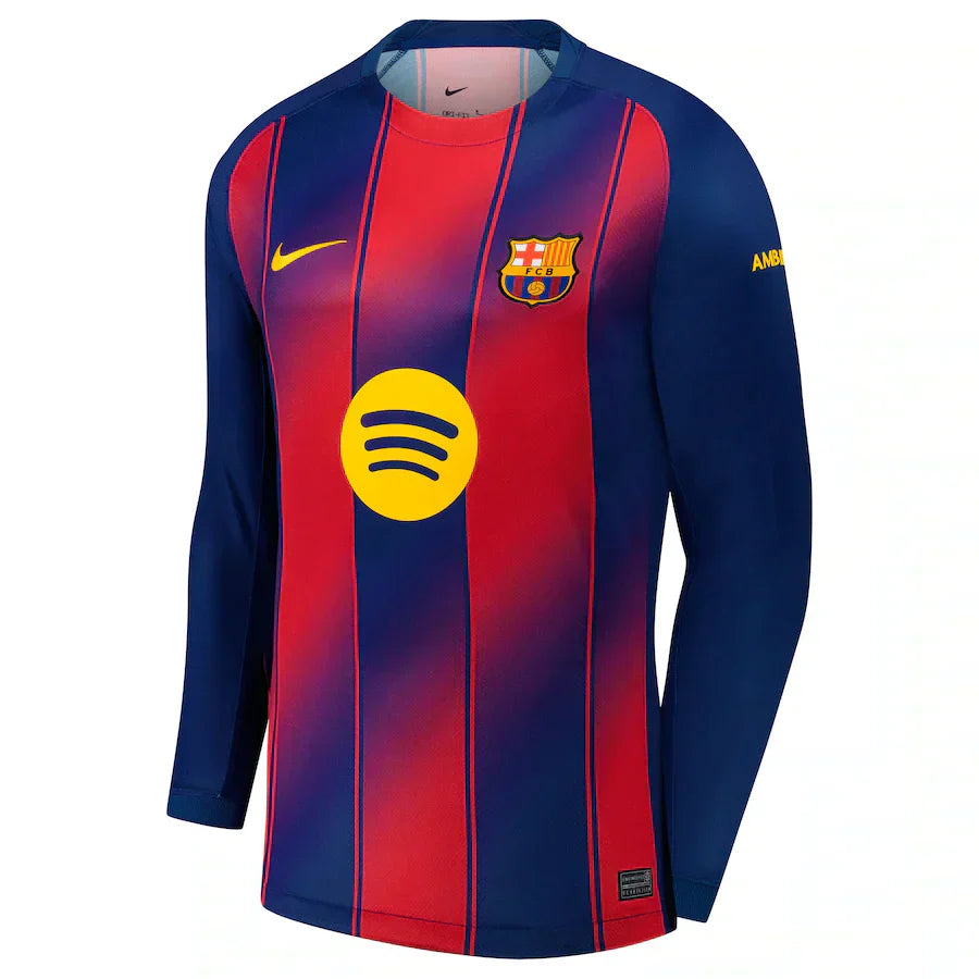 2025/26 FC Barcelona Jersey - Home - Long Sleeve