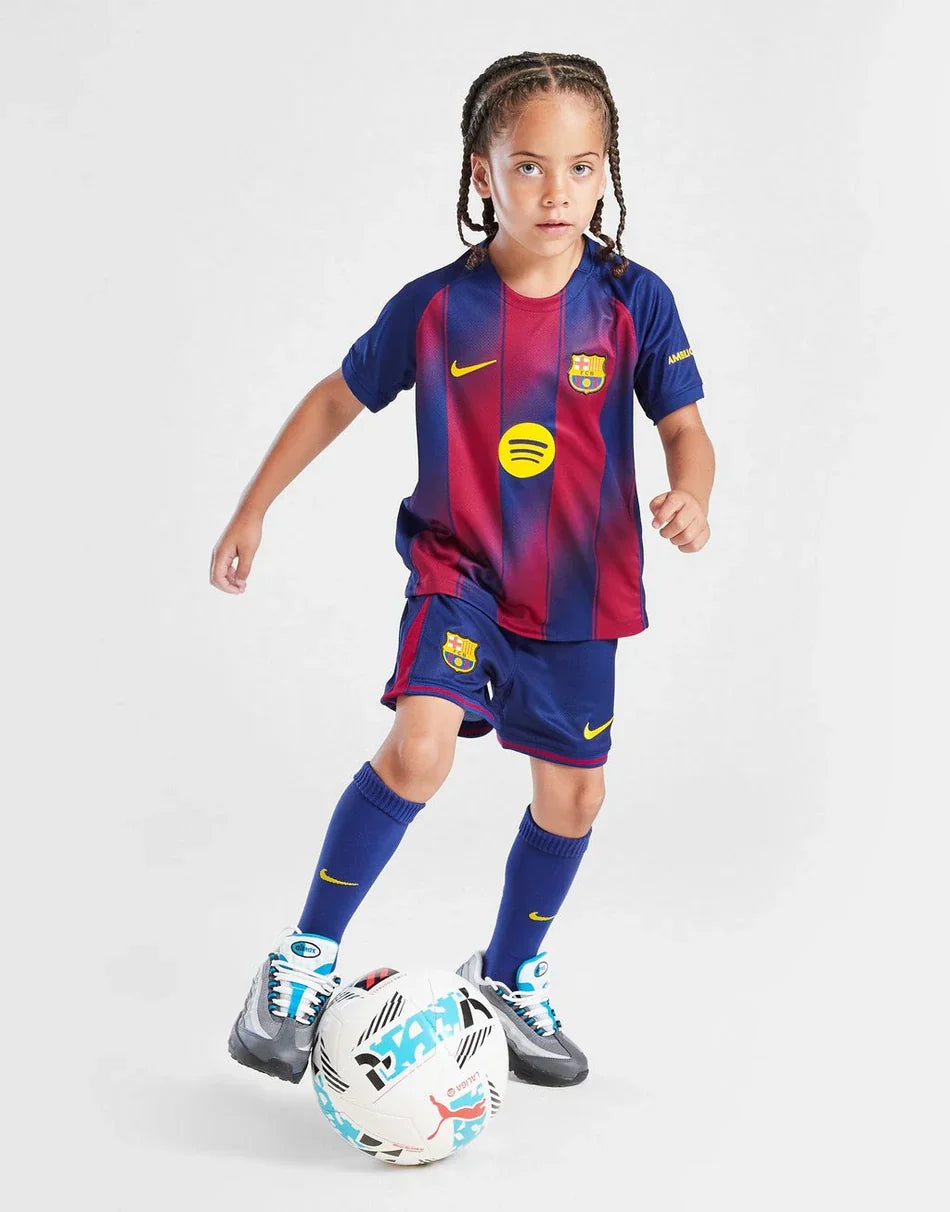 25/26 FC Barcelona Kids Jersey - Home