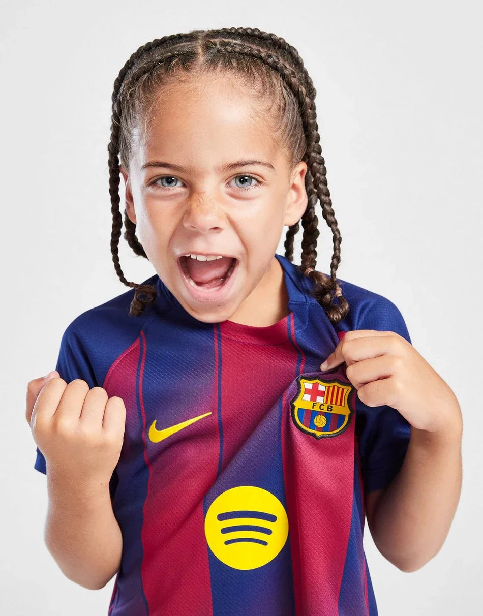 25/26 FC Barcelona Kids Jersey - Home