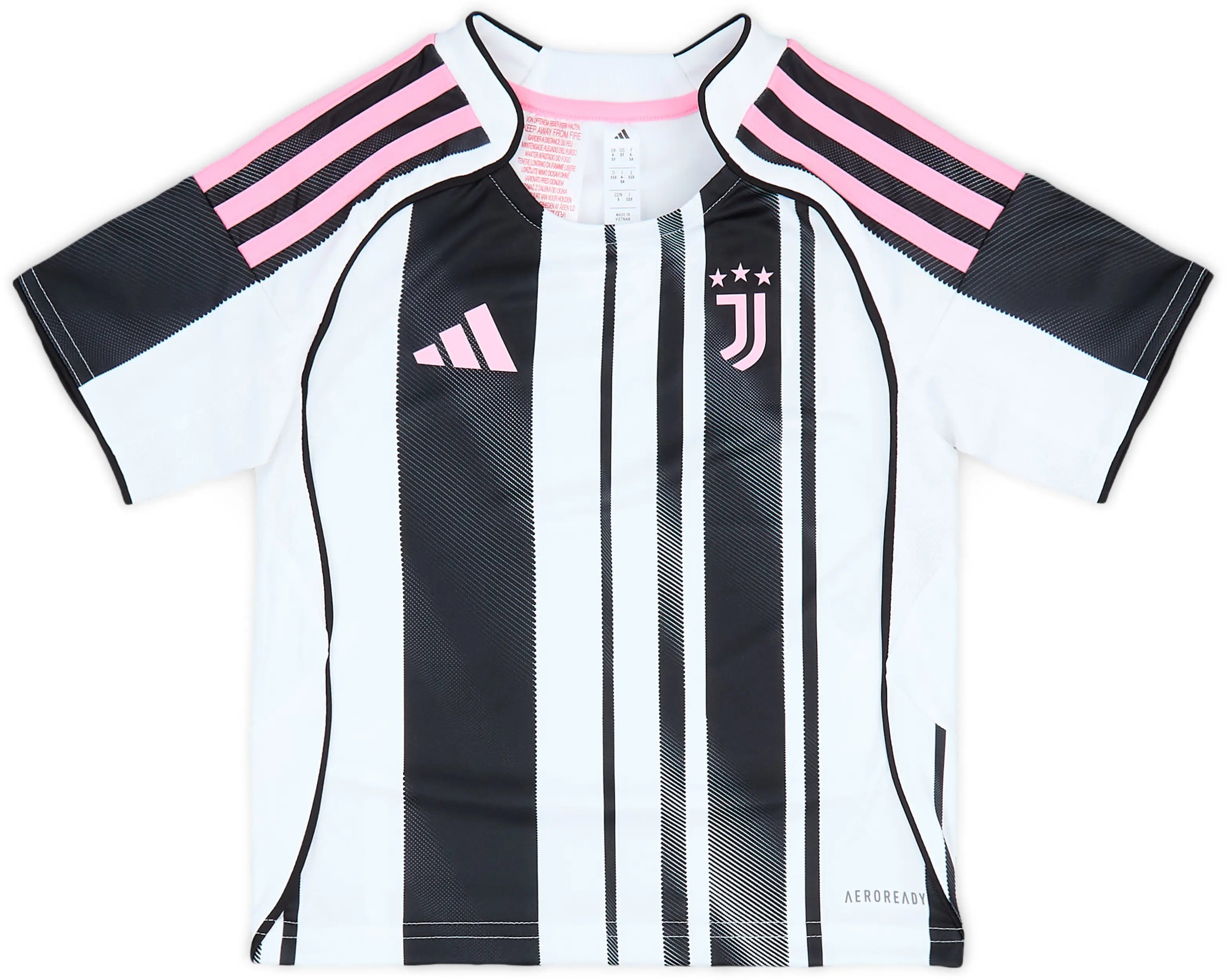 25/26 Juventus Kids Jersey - Home - No Sponsor