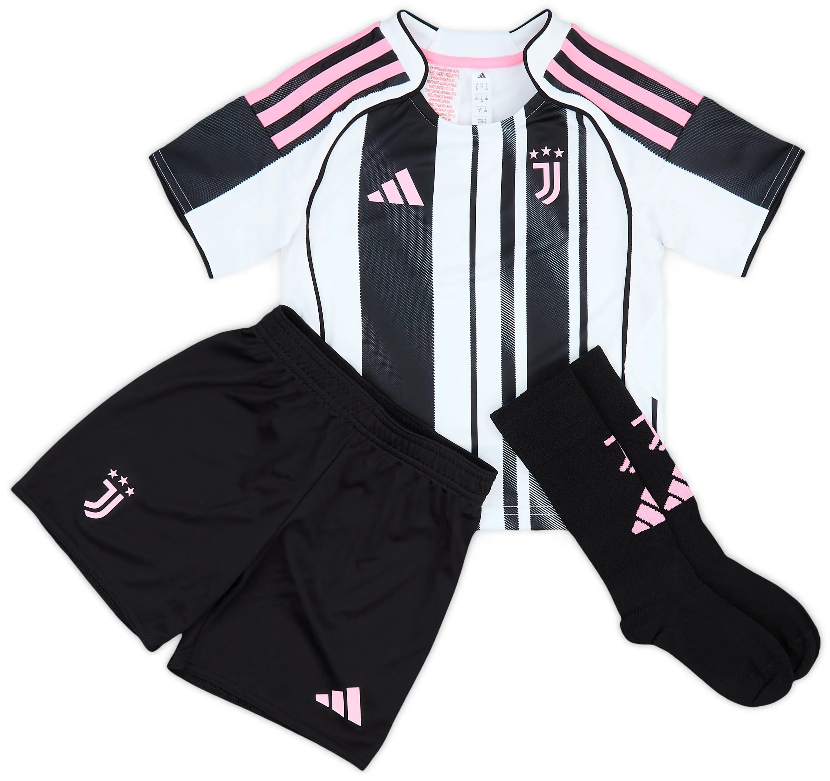 25/26 Juventus Kids Jersey - Home - No Sponsor