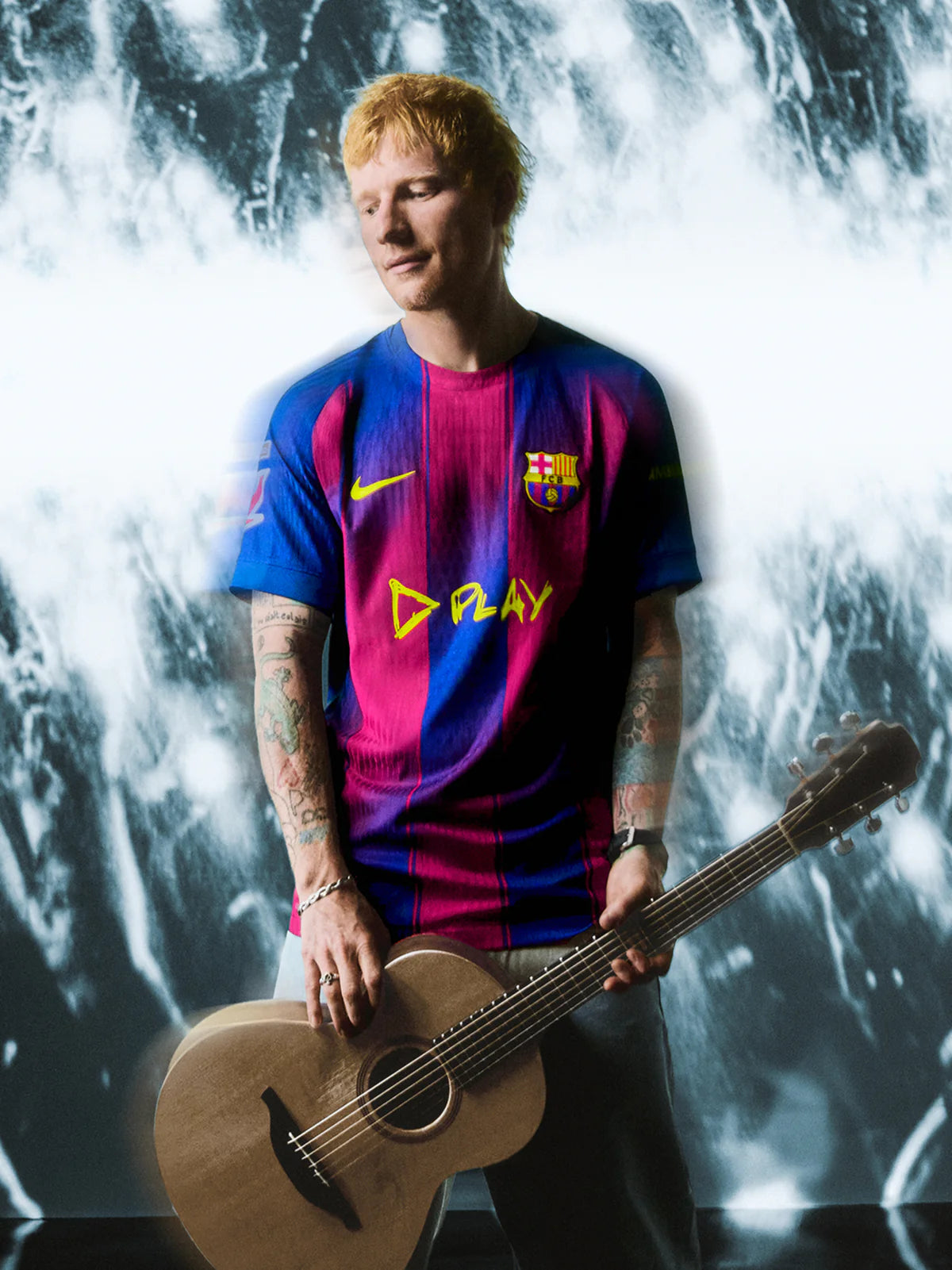 Maillot FC Barcelone 2025/26 - El Clásico - Édition Spéciale Ed Sheeran
