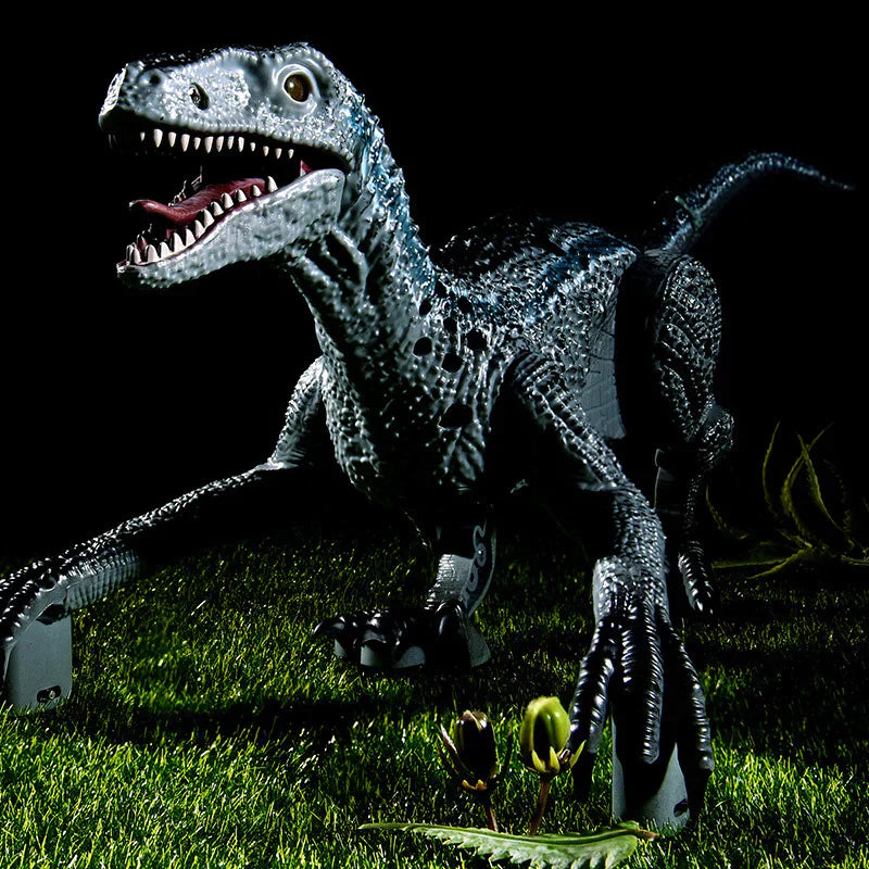Dinorex – Movable Velociraptor With Light & Sound For Dino Adventures
