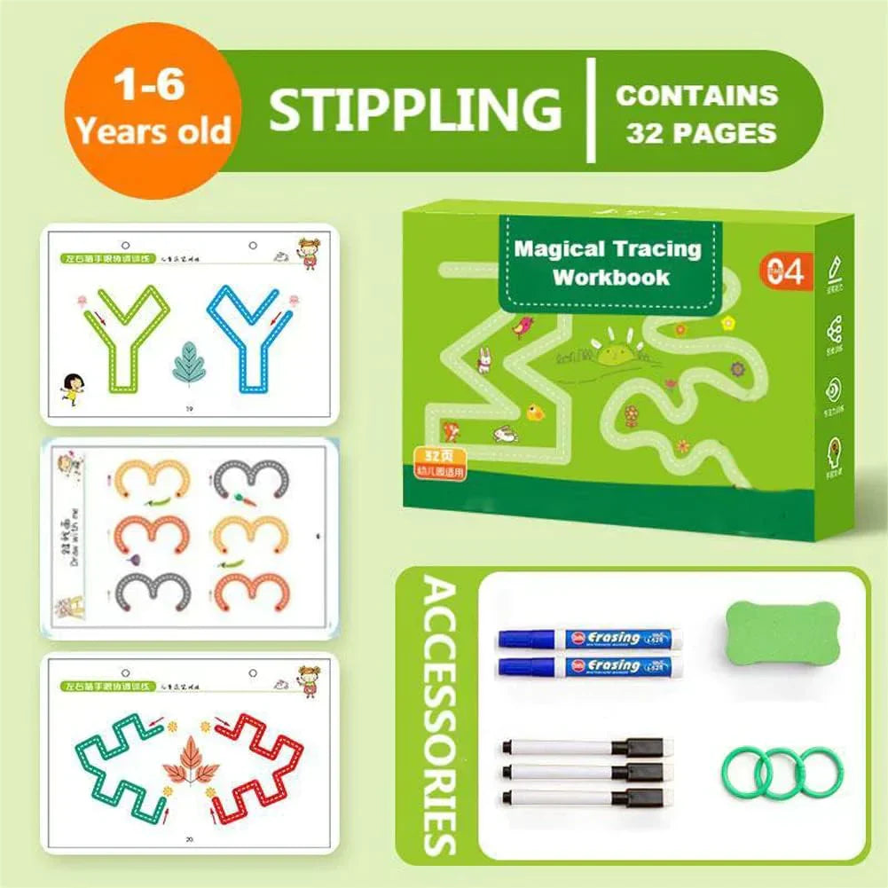 Inkyplay Learning Pad – Reusable Writing Pad For Creative Learning Without Screen Time