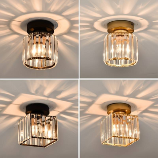 Minimalist Black Flush Mount Ceiling Light for Hallways & Small Spaces