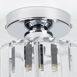 Minimalist Black Flush Mount Ceiling Light for Hallways & Small Spaces