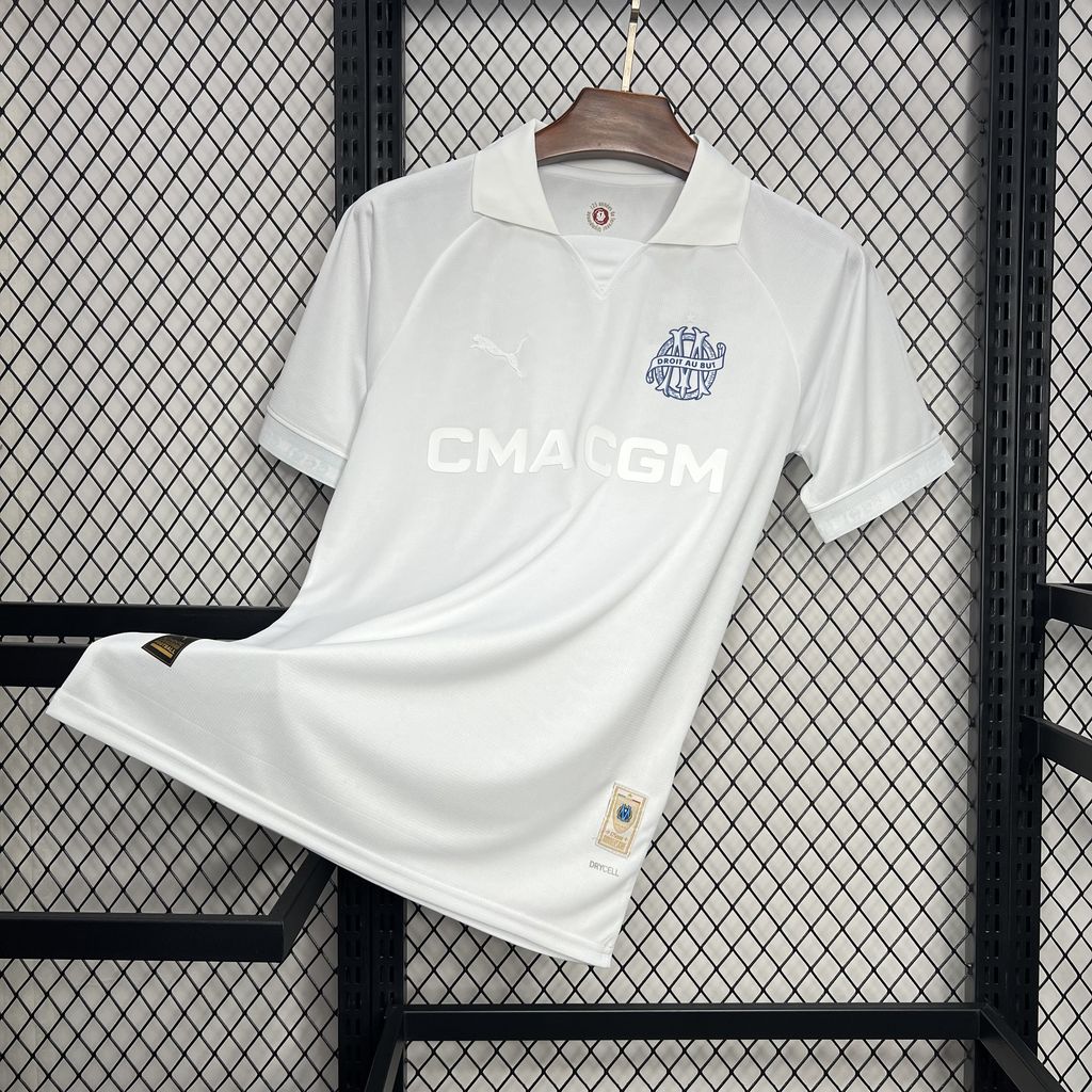 Olympique de Marseille 2024-2025 125th Anniversary White Shirt