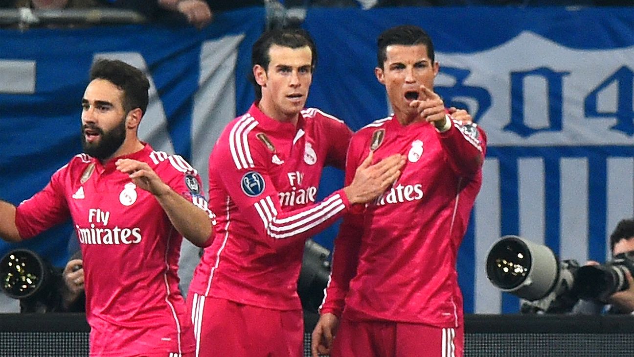 2014-2015 Real Madrid Long Sleeve Away Retro Shirt Pink