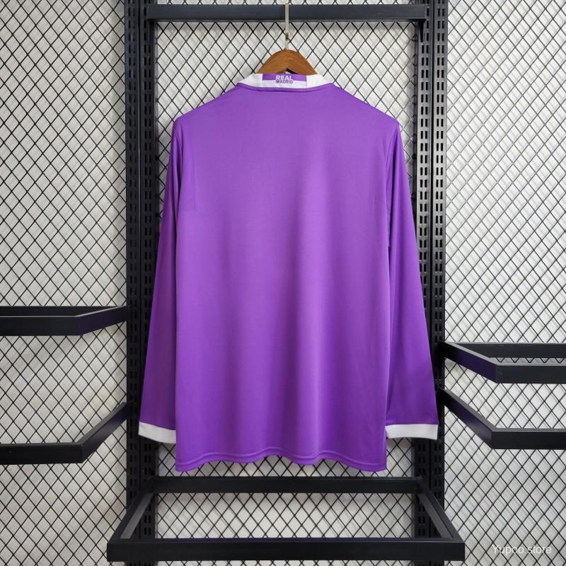 2016-2017 Real Madrid Long Sleeve Away Retro Shirt