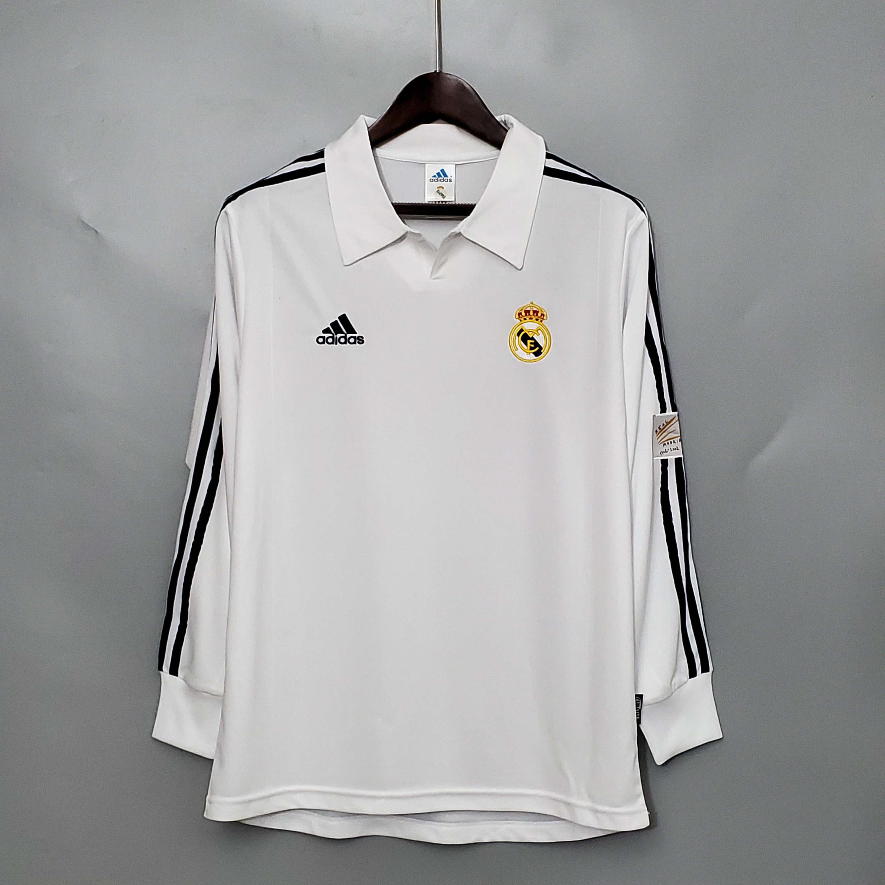 2000-2001 Real Madrid Long Sleeve Home Retro Shirt
