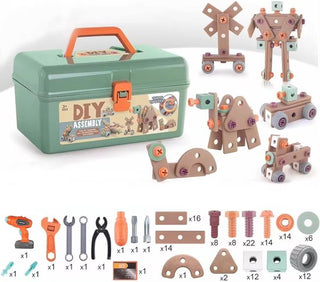 Buildmaster Werkzeugset – 100-teiliges Konstruktionsspielzeug für kreative Kinder