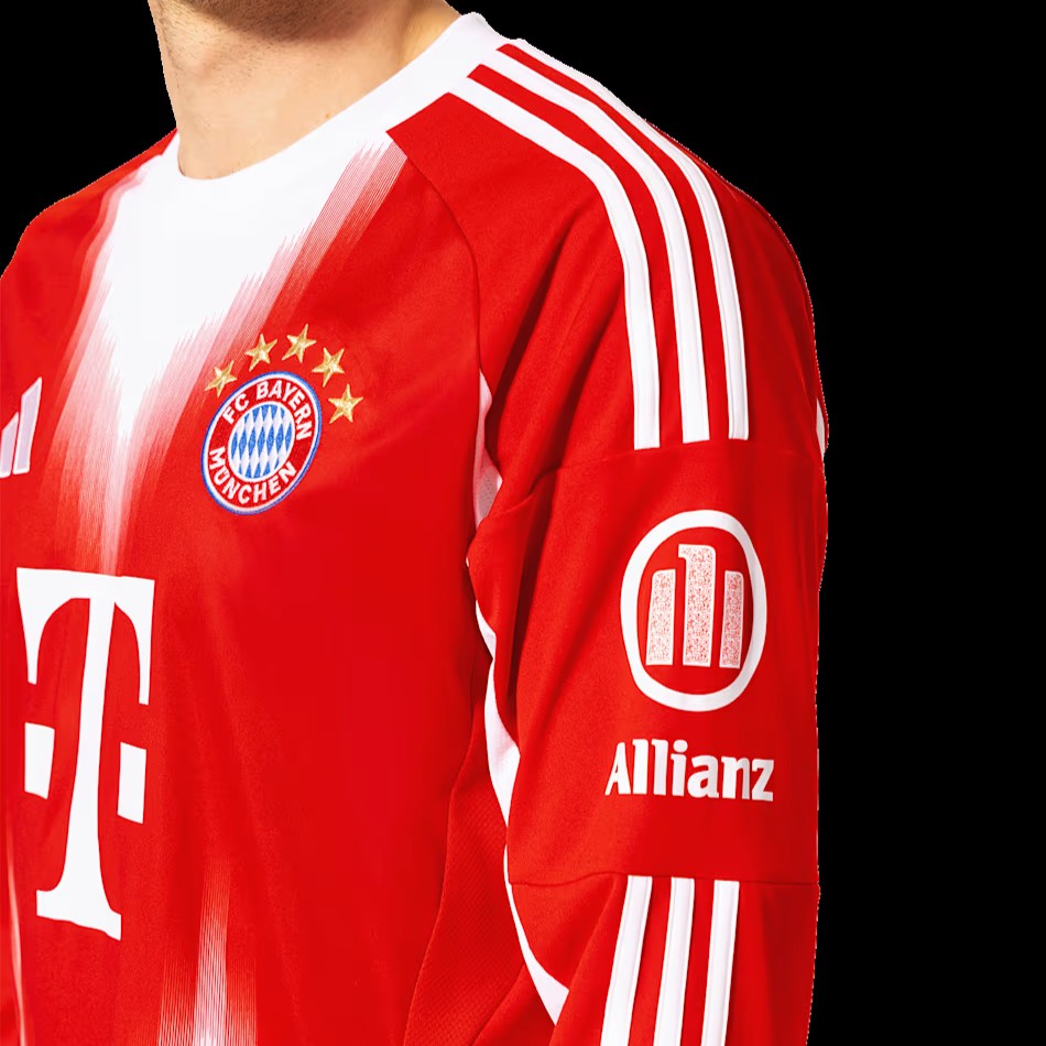25/26 Bayern München Jersey - Home - Long Sleeve