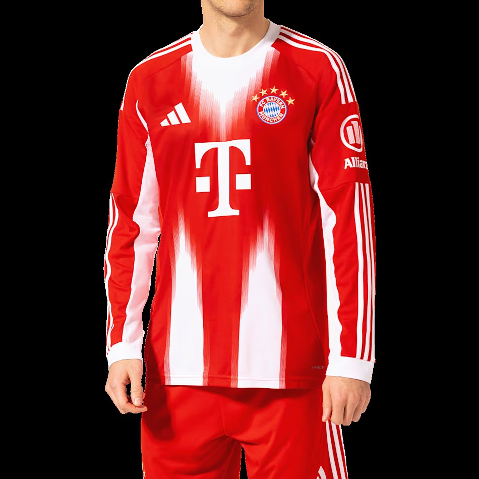 25/26 Bayern München Jersey - Home - Long Sleeve