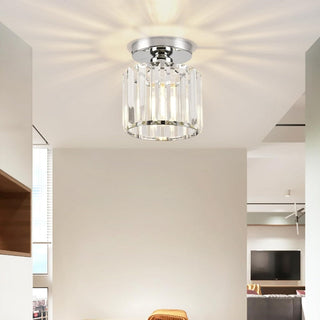 Minimalist Black Flush Mount Ceiling Light for Hallways & Small Spaces