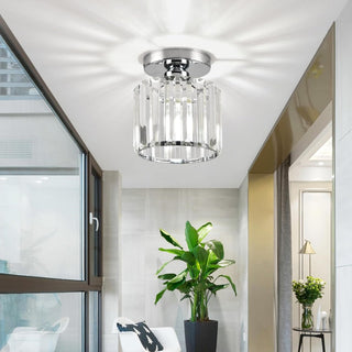 Minimalist Black Flush Mount Ceiling Light for Hallways & Small Spaces