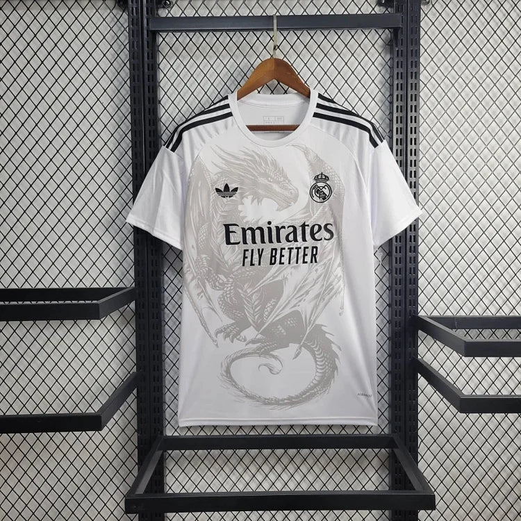 2024/25 Real Madrid Jersey - Dragon Special Edition White