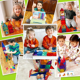 Magnamonti Tegels – Montessori Magnetische Bouwtegels – Creatief Leren En Bouwplezier