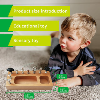 Toycraft Busy Board – Montessori-Lernbrett mit echten Werkzeugen für Kinder ab 3 Jahren