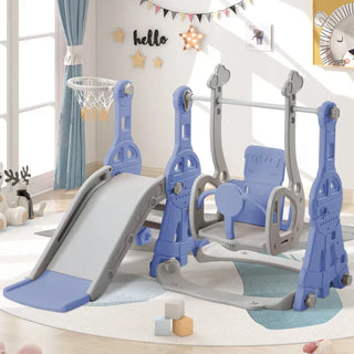 El juego más divertido: tobogán y columpio para interiores y exteriores para niños pequeños: desarrollo de habilidades motoras seguro y divertido